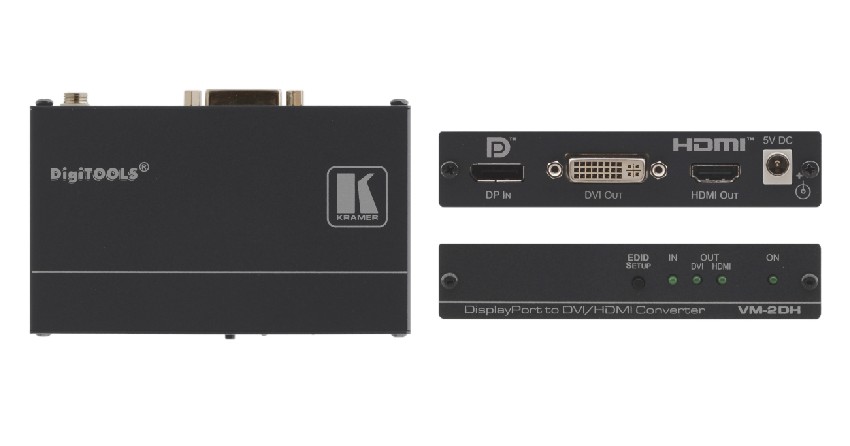 DisplayPort到DVI/HDMI格式轉(zhuǎn)換器 VM-2DH