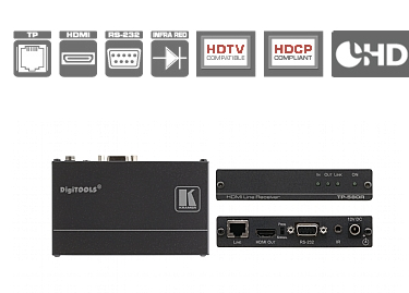 TP-580R       HDMI,雙向RS-232和紅外雙絞線接收器